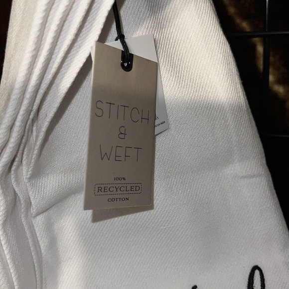 Stitch & Weft 2 Pack Kitchen Towels Dish Tea Hand I'LL WASH YOU DRY Cotton 28x18 - Picture 4 of 4